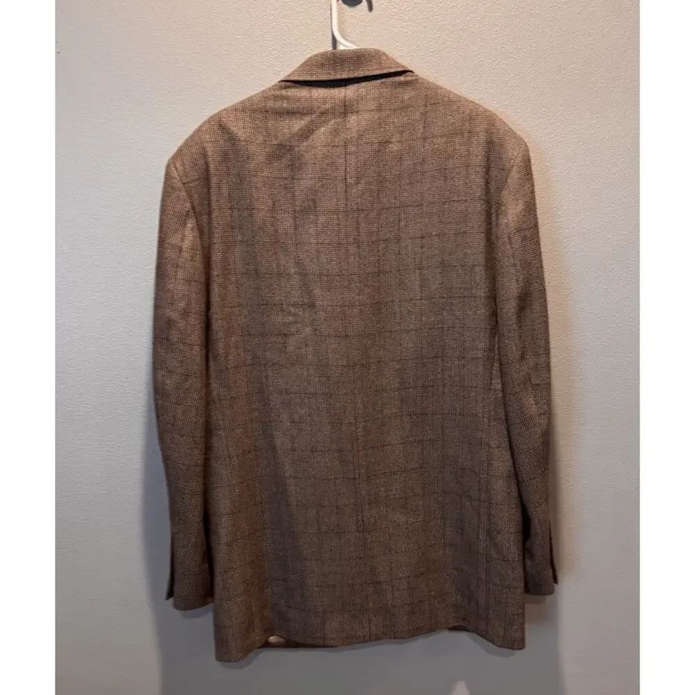 Oscar De La Renta Men's Sport Coat Jacket Size 42L Lambswool/Cashmere